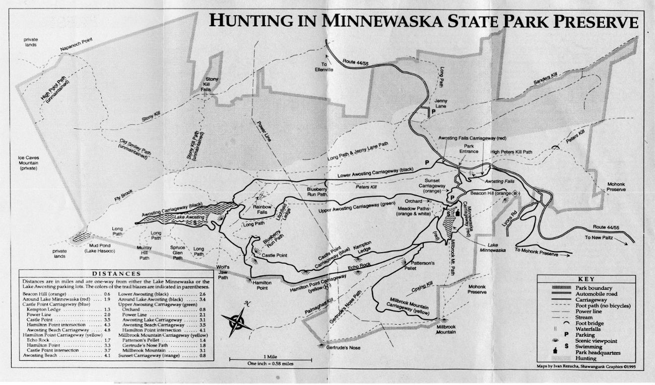 Hunting Pamphlet Map