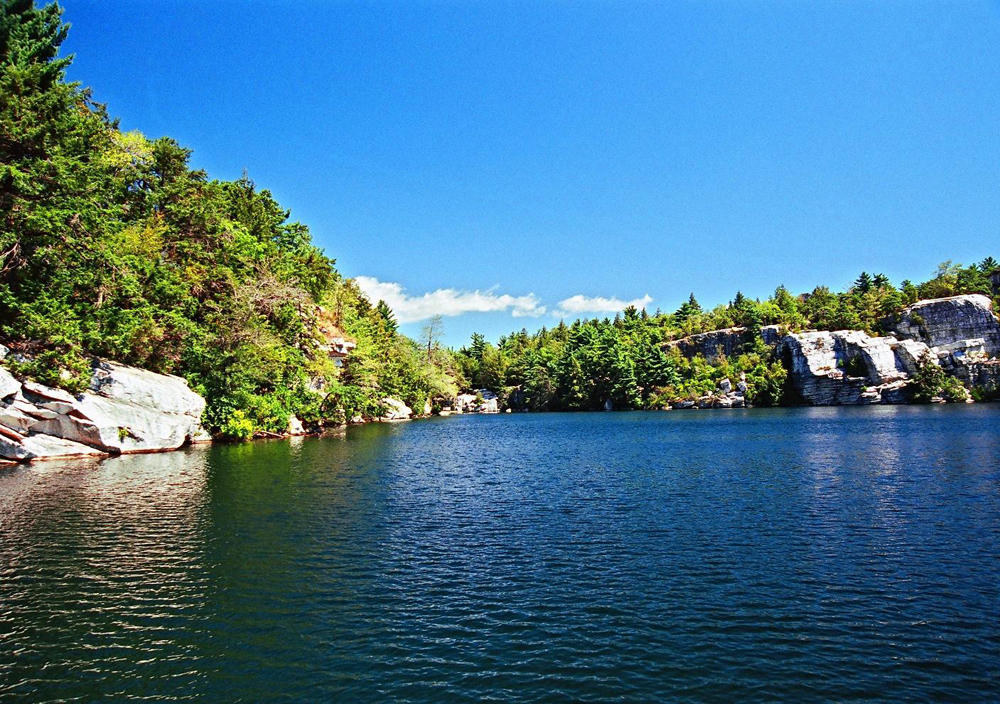 Scenic Minnewaska The North Side From the Beach Lake Minnewaska