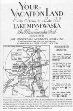 Lake Minnewaska Historical Society Items