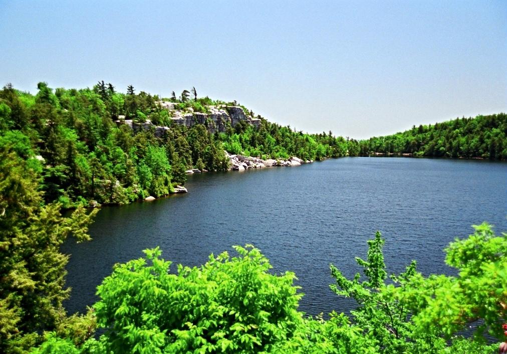 Scenic Minnewaska Lake Minnewaska on a Clear summer day Lake Minnewaska
